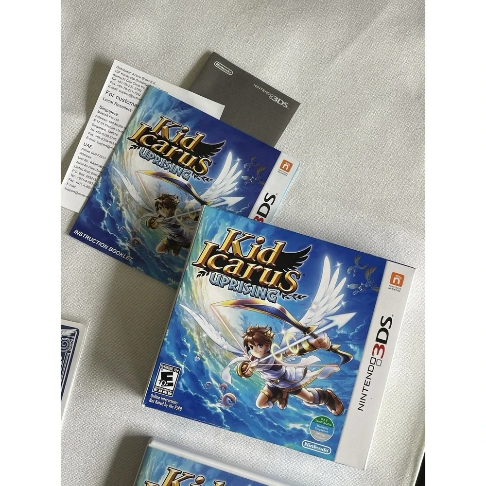 Kid Icarus: Uprising Nintendo 3DS Big Box Game Cartridge Manual No Stand 2012